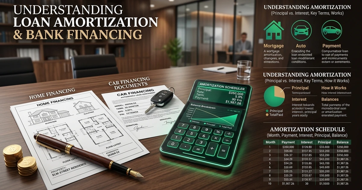 EMI Loan Calculator Pakistan guide explaining loan installments and amortization